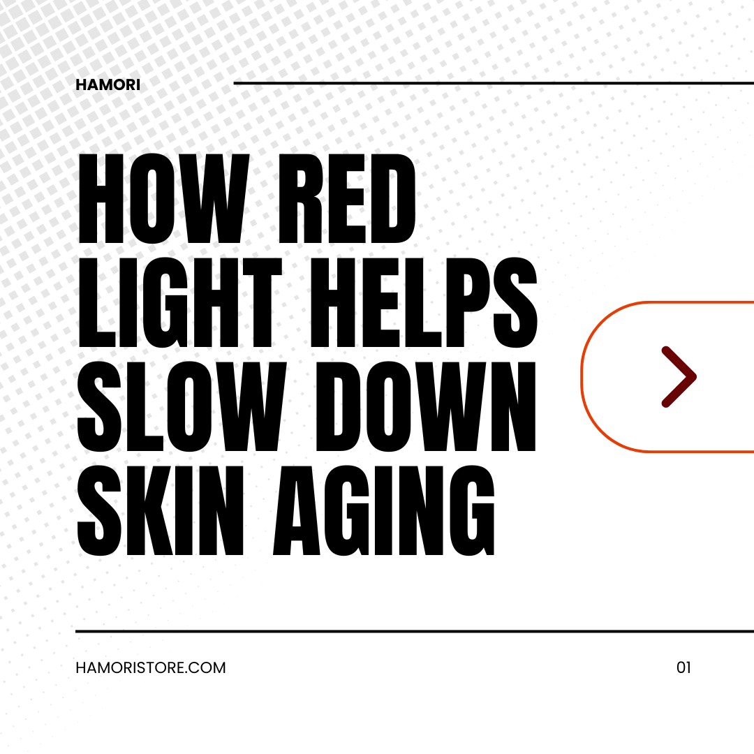 How red light helps slow down skin aging